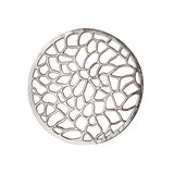 Table d'appoint Table décorative en métal Ø 40 x 46 cm rond Agadir Silver ou Gold aluminium Coral Design