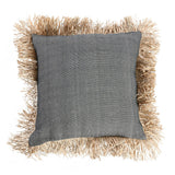 La Housse de Coussin Cotton Bonita - Noir Naturel - 60x60