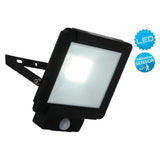 LED LEIL "RADIA" 30W avec capteur, en métal et verre en noir, avec LED intégrée