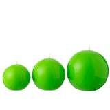 Bougie Boule Cire Fluo Vert J-Line - Ambiance décorative