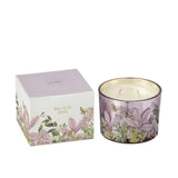 Bougie parfumée J-Line Walk In The Woods - vue de face, couleur rose et design élégant.