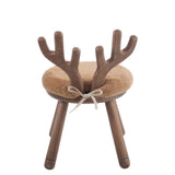 Vue latérale de la chaise oreille J-Line en bois naturel