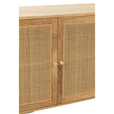 Buffet J-Line en rotin et bois de manguier - naturel
