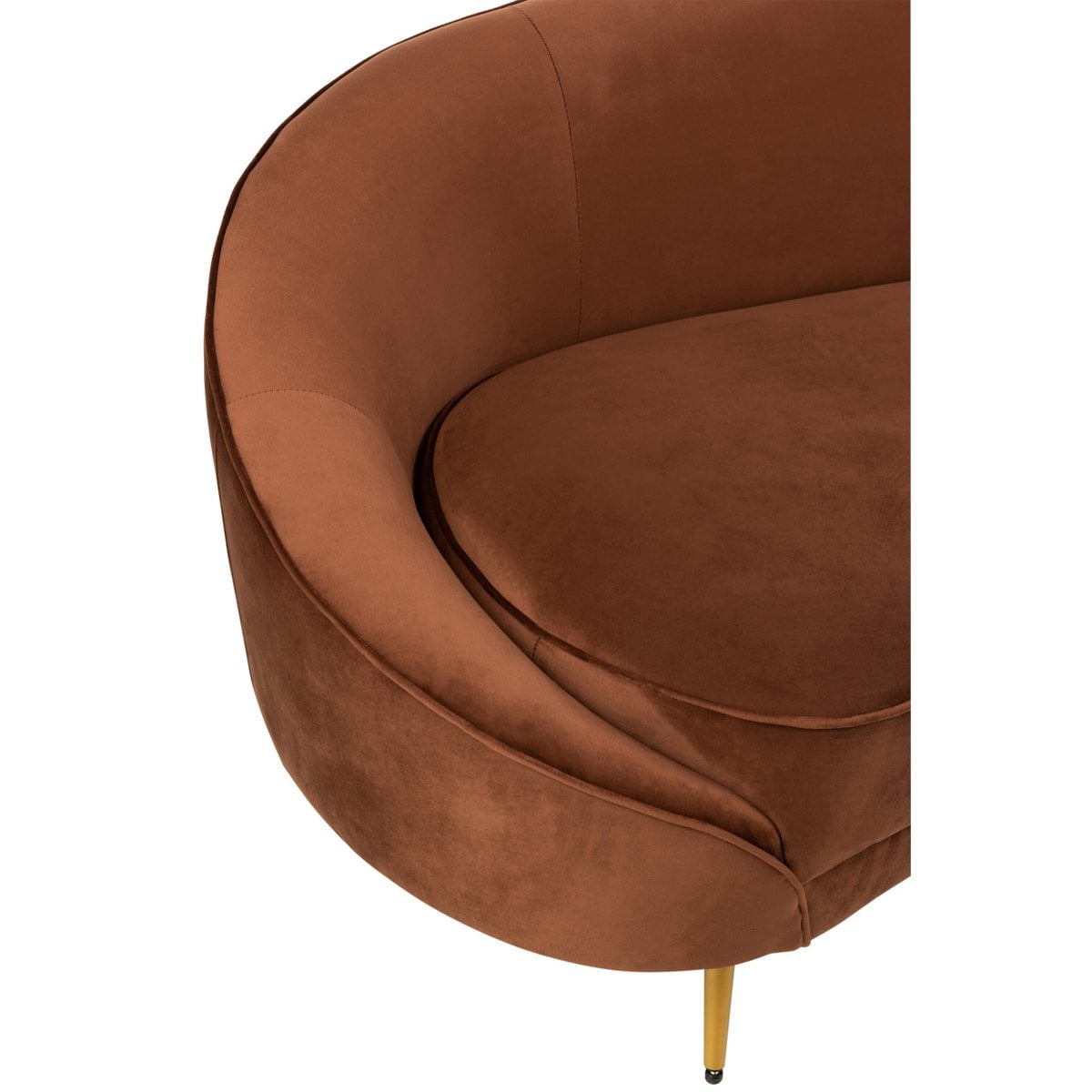 Canapé Elisabeth J-Line en métal et textile dans un intérieur chic
