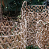 Panier à linge | Panier à plantes | Panier de Rangement NAILAKA en Jacinthe d'Eau (3 tailles)