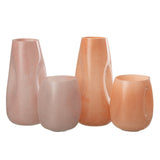 Vase Bult J-Line en verre rose et orange, 28 cm de haut, design moderne.