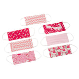 Masque en coton rose J-Line, détail du tissu
