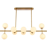 Suspension Chrintine Blanc Or