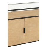 Armoire J-Line Ovy avec vêtements organisés