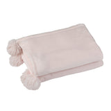 Détail du tissu polyester du plaid Pompon J-Line
