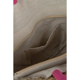 Sac de Plage Rond Fleur Jonc de Mer avec accessoires de plage