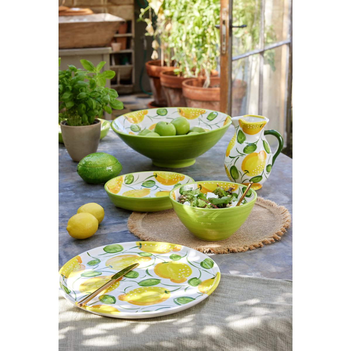 Set de table J-Line en jute naturel avec décor de table