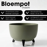 Jardinière d'extérieur Doppio Vert clair