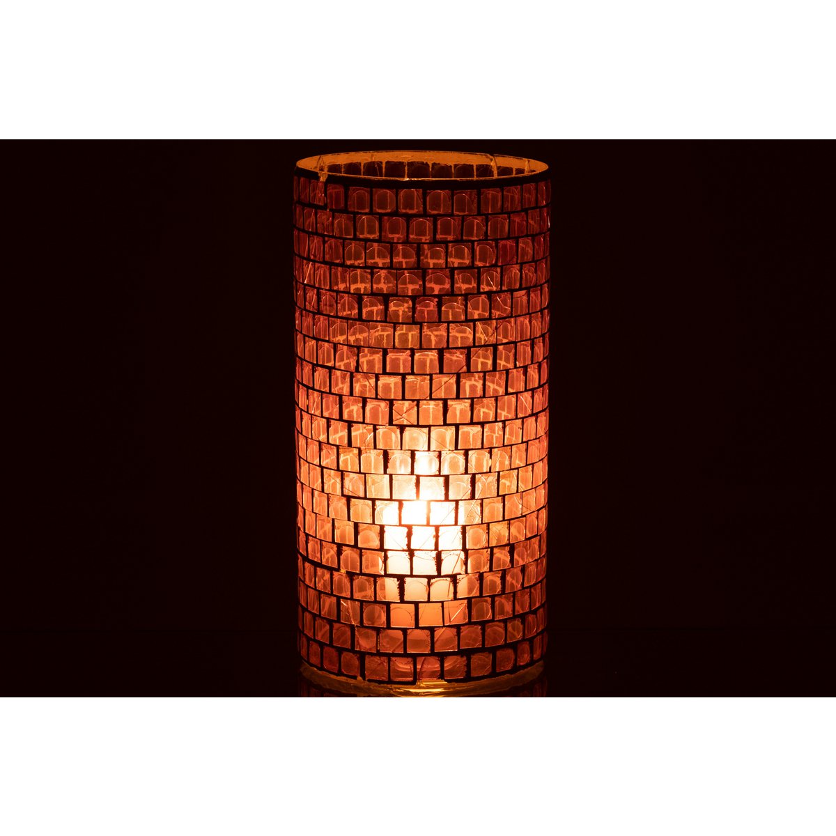 Vase J-Line Mosaic Round, ambiance salon bohème