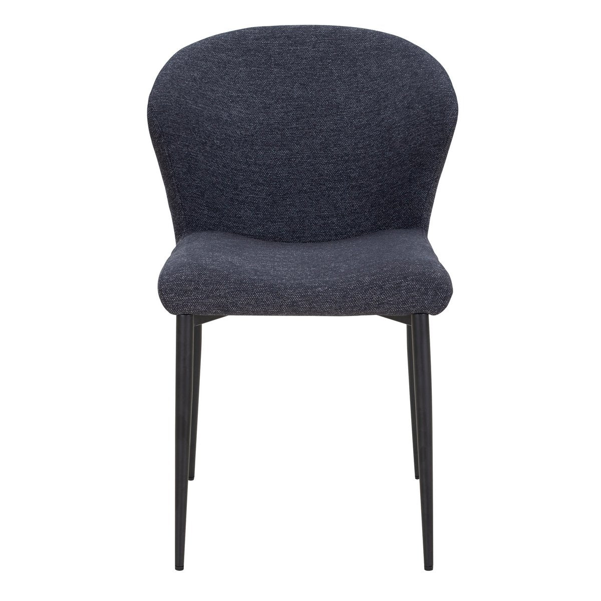 Vue latérale de la chaise anthracite scandinave