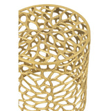 Tabouret J-Line Cylindre en aluminium doré - ambiance intérieure