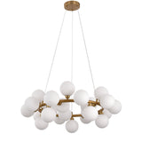 Lampe suspendue Elite Or Blanc 69CM