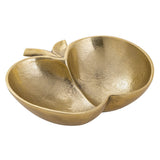 Coquille décorative de pomme en or pomme ou aluminium argenté