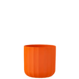Pot de fleurs J-Line en céramique orange, vue latérale