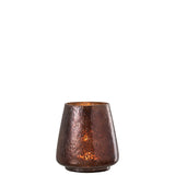 Lanterne J-Line Conique en verre marron, vue latérale