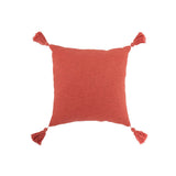 Coussin à crochet J-Line en coton rose, vue de face