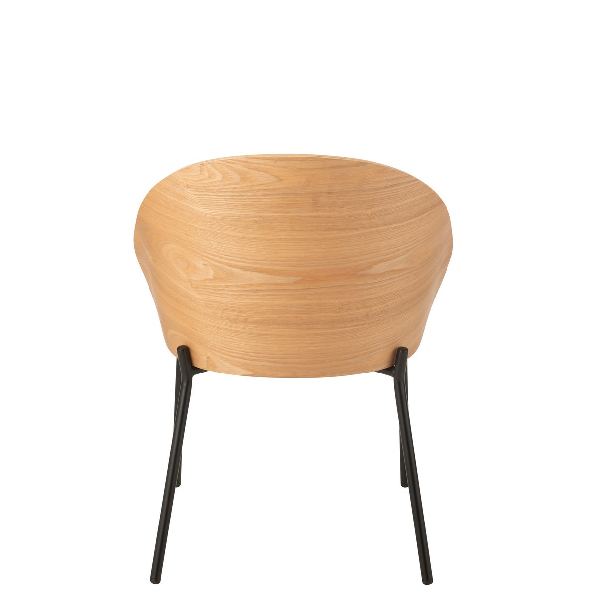 Chaise Lone J-Line en bois et métal dans un salon moderne