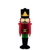 Figurine Casse-Noisette pliable J-Line en papier rouge et vert