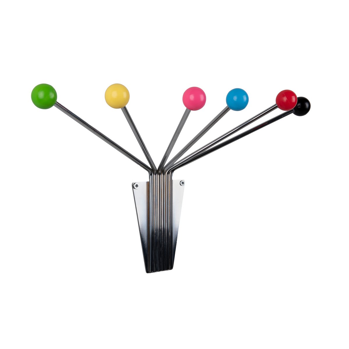 Porte-chapeaux Neptune Chrome, détail des boules colorées
