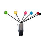 Porte-chapeaux Neptune Chrome, détail des boules colorées