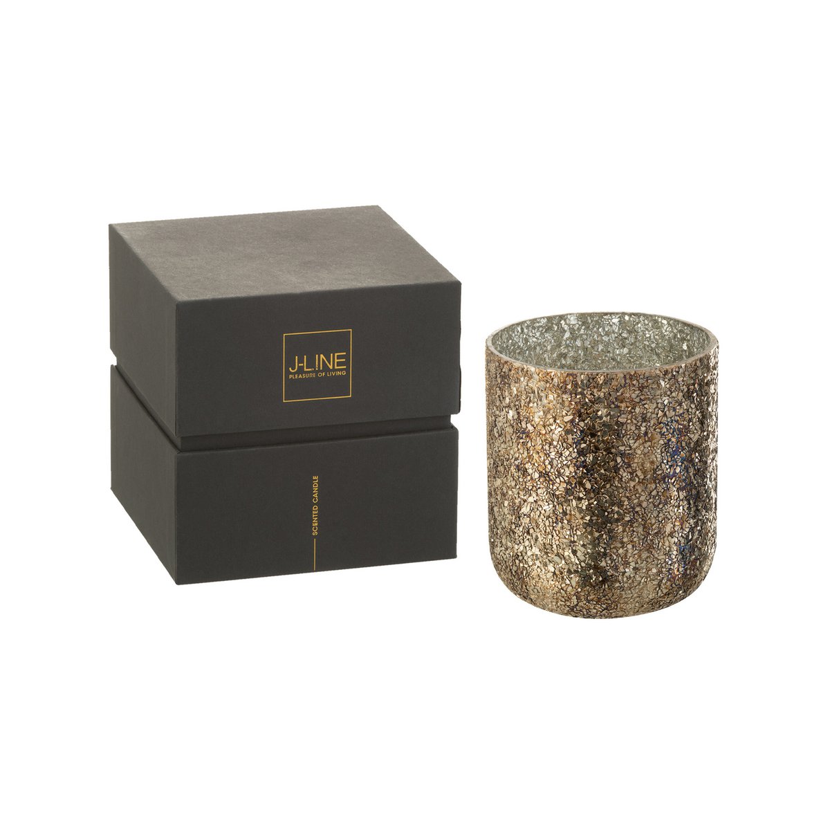 Vue rapprochée de la flamme de la bougie J-Line Luxuria Cookie Crunch