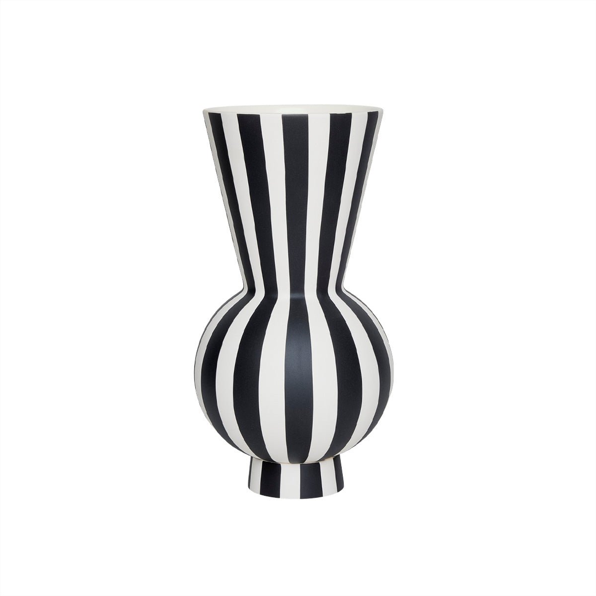 Vase Toppu rond en céramique, élégant et artisanal