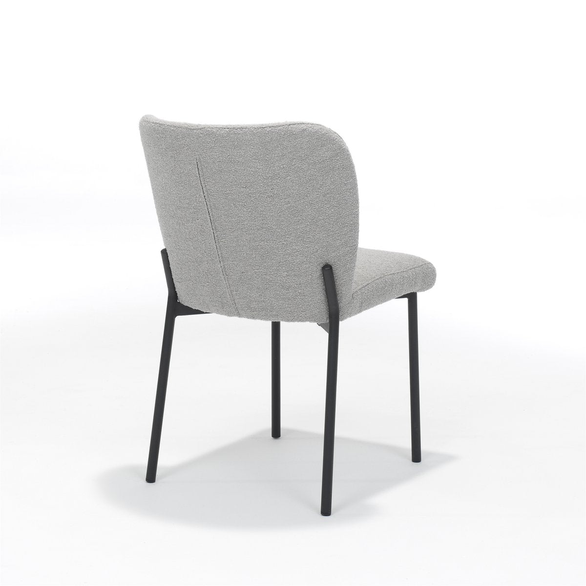Ventura chaise tissu en peluche naturel