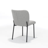 Ventura chaise tissu en peluche naturel