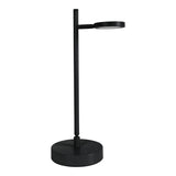 LED sans fil Light Light "Lupa", 45 cm de haut, en aluminium peint (noir) et en plastique blanc, à LED intégré, dimmable, capteur tactile.