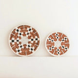 Décoration murale Panier mural rond Boho ou bol plat TAMAN en fibre de banane (2 tailles)