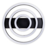 LED DE PLAGE CCT LED "circulo" en métal noir et en plastique de couleur sable Ø 60 cm