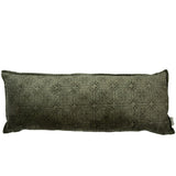 Coussin Velours Violetta forêt foncée 80x30