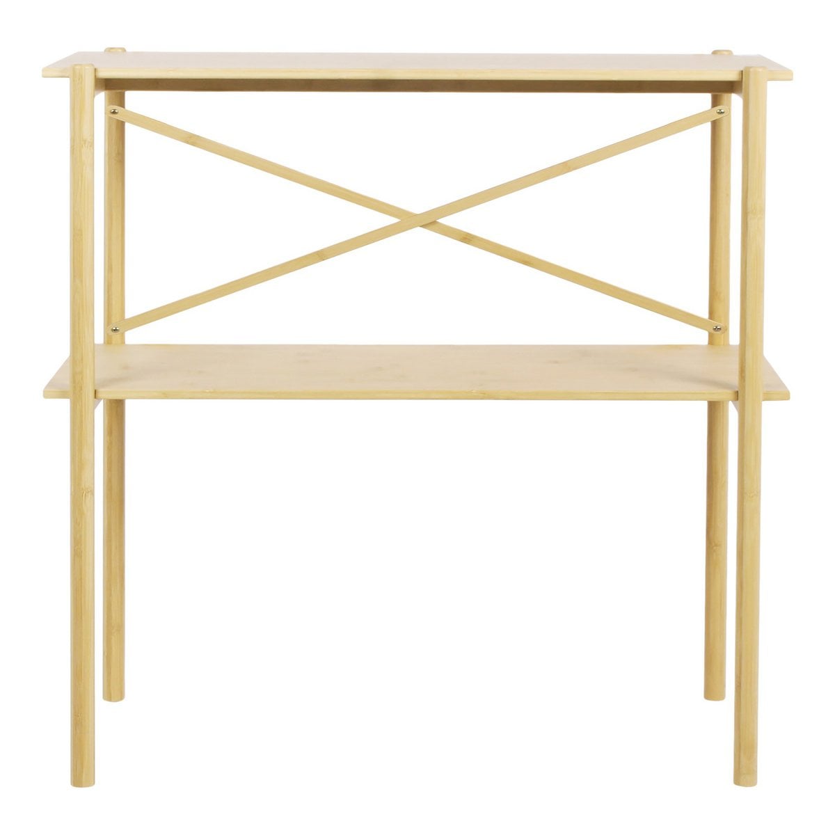 Table Console Manaus en bambou naturel avec design épuré