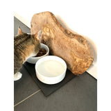 Station d'alimentation "Chats uniquement" TRIO MOUNTAIN bois d'olivier