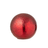 Boule de Noël J-Line en verre rouge - détail artistique