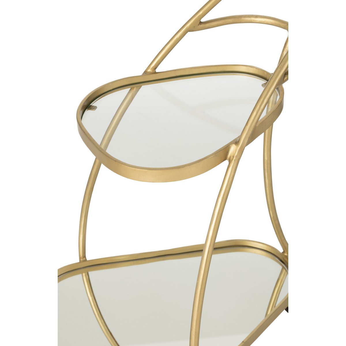 Détail du miroir sur le chariot J-Line, reflet stylé