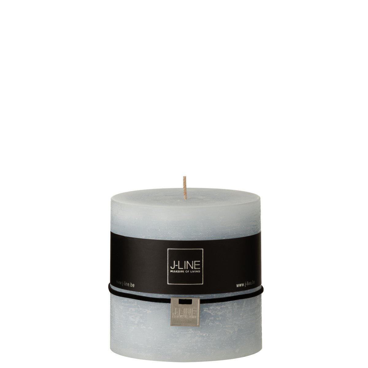 Bougie cylindrique J-Line bleu clair, design épuré et élégant