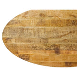 Table à manger ovale 190x100cm Table de salle à manger Liverpool en manguier massif