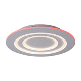 Plafond LED "Mirel" Ø 50 cm, 6 cm de haut, métal et plastique en blancs, LED intégrés, 2400 lm, dimmable, fonction CCT 3000-6500 K, changement de couleur RVB