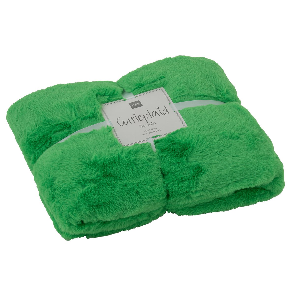 Couverture J-Line Cutie sur un lit avec des coussins