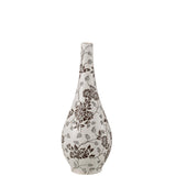 Vase Zen Pear J-Line en porcelaine blanc et noir, design moderne