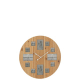 Ambiance décorative avec l'horloge murale J-Line dans un salon