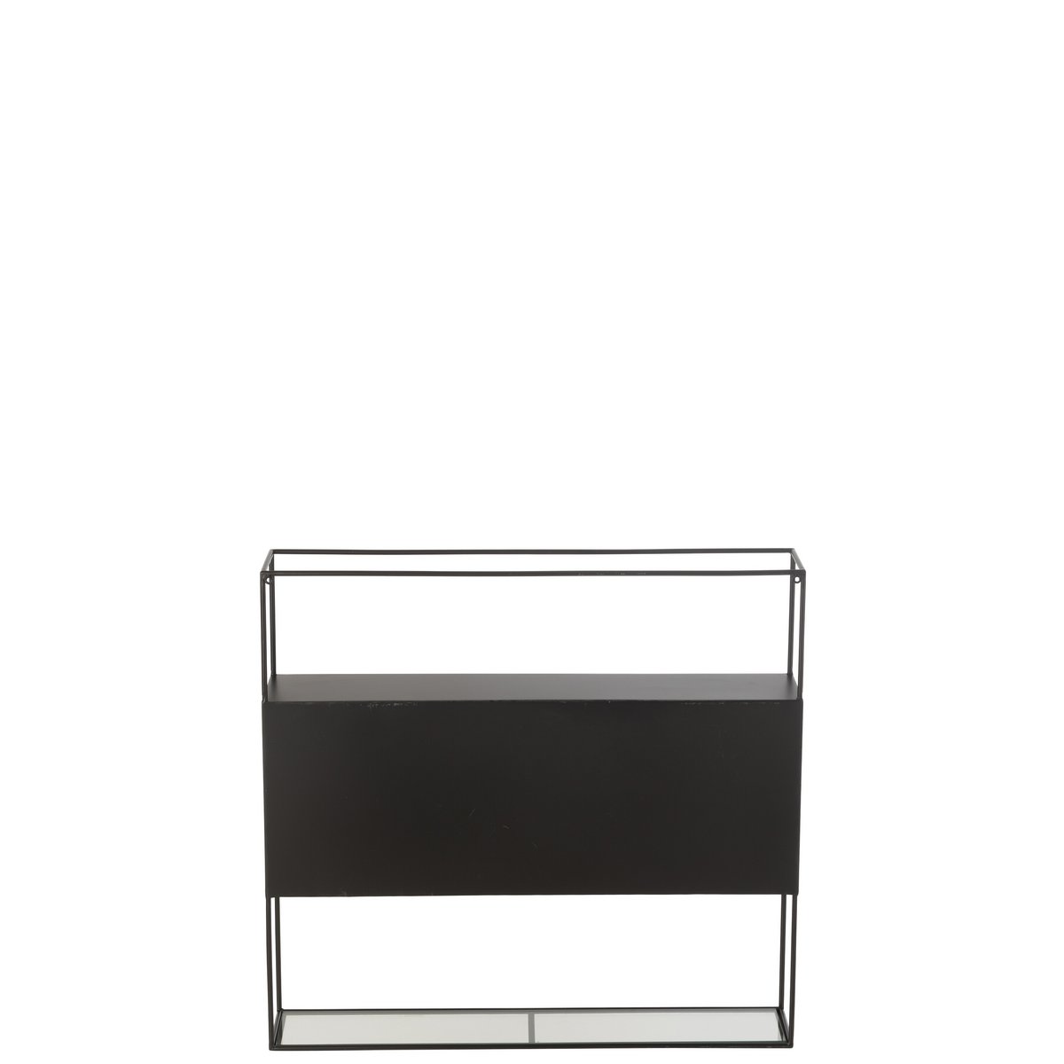 Rack Vu J-Line noir, angle de vue latéral