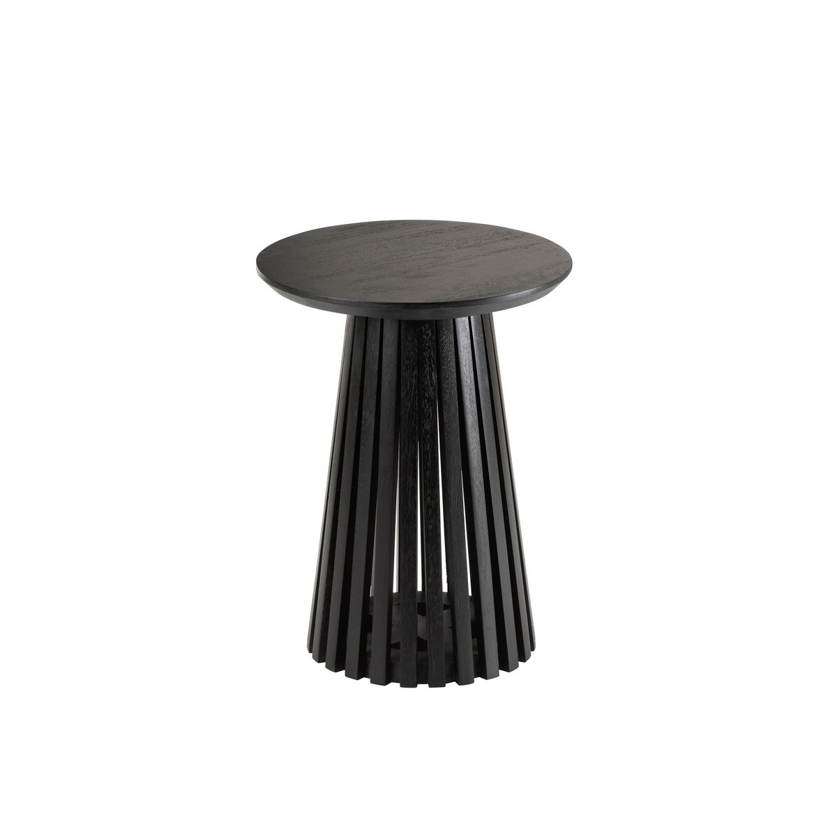 Table J-Line Vincent en bois noir, vue de face