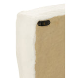 Wandrek blanc en papier mâché - ambiance décorative dans un salon